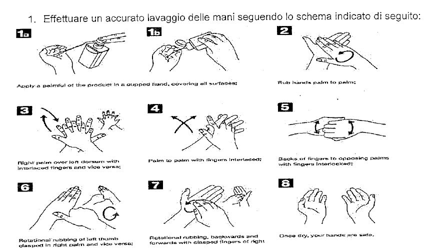 MASCHERINE - PROCEDURA SANIFICAZIONE