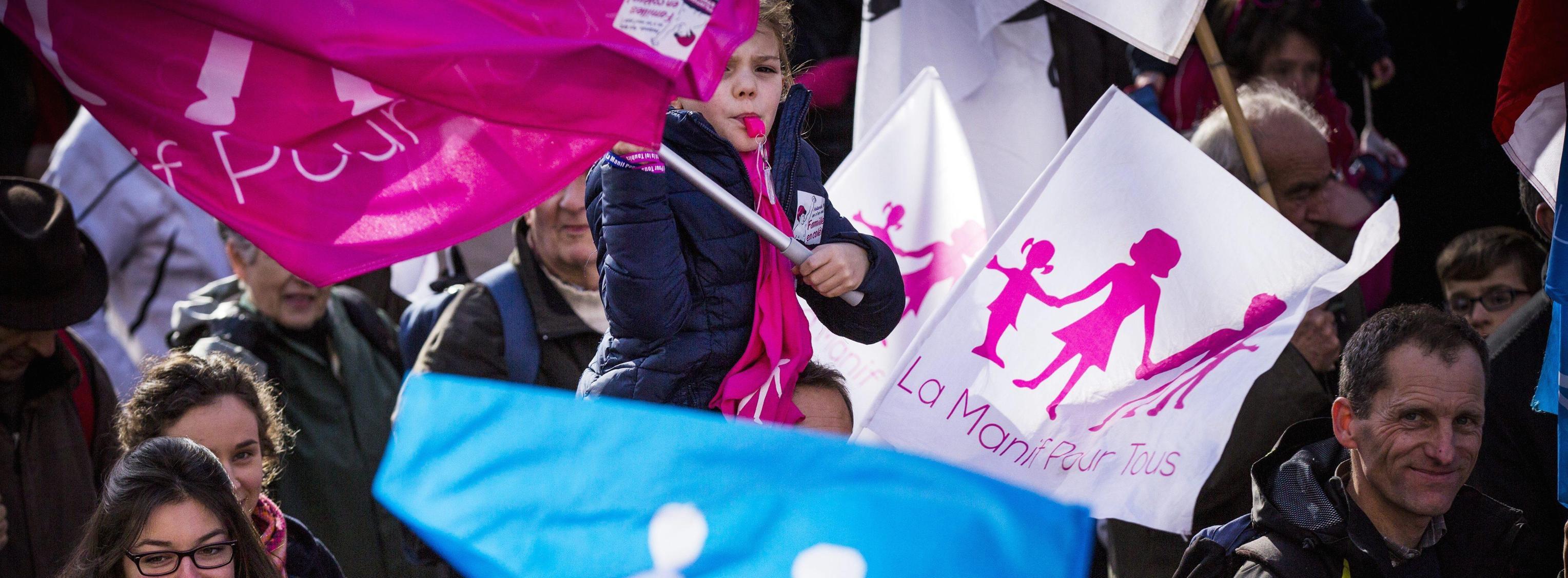 I "Manif pour tous" in piazza in Francia