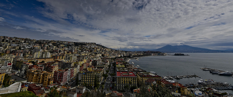 The snow-covered Vesuvius visible from the city to the slopes of the volcano in Naples, Southern Italy,  20 March 2021. Eve of the first day of spring with  snow on Vesuvius in the Neapolitan area and also in the areas south of Salerno.
 ANSA/CIRO FUSCO