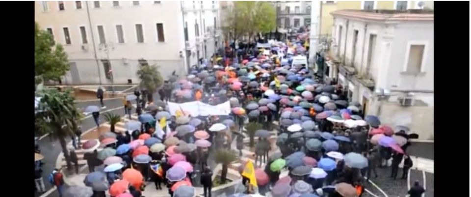 manifestazione foggia contro la mafia