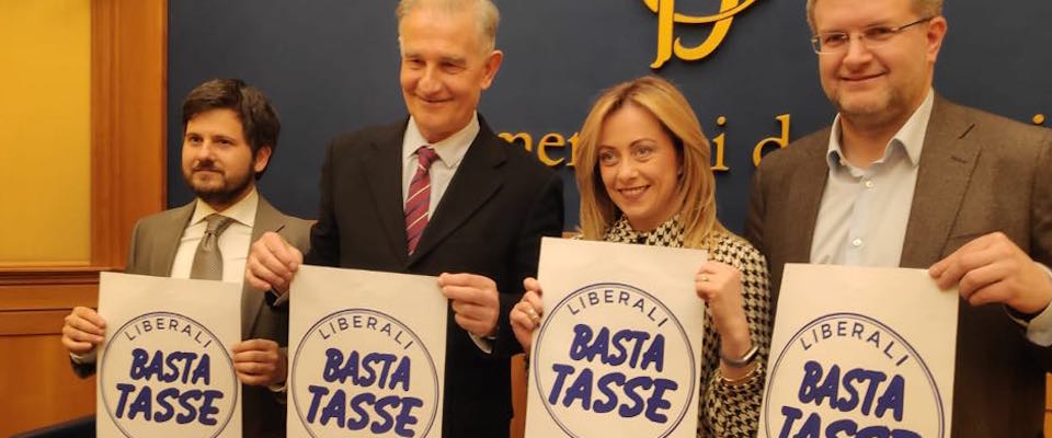 Meloni: «Con noi anche il movimento “Basta Tasse”. Pronti per la sfida delle europee» (video)