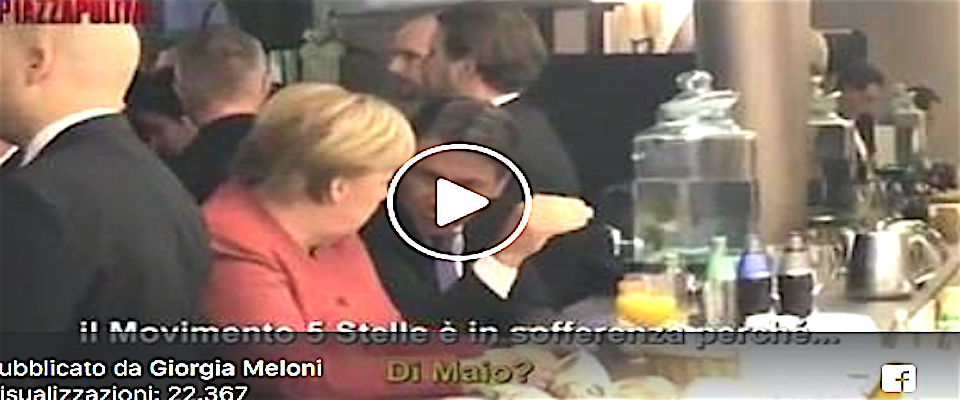 Attacchi alla Francia,  Conte sorpreso a scusarsi con la Merkel. Meloni: «Che amarezza…» (video)