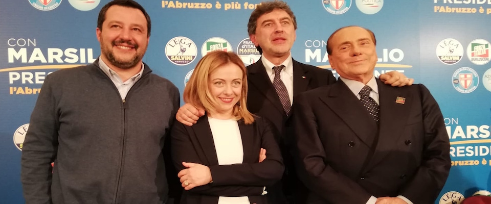 Meloni, Salvini e Berlusconi insieme per l’Abruzzo: con noi non sarà più una regione di serie B (video)