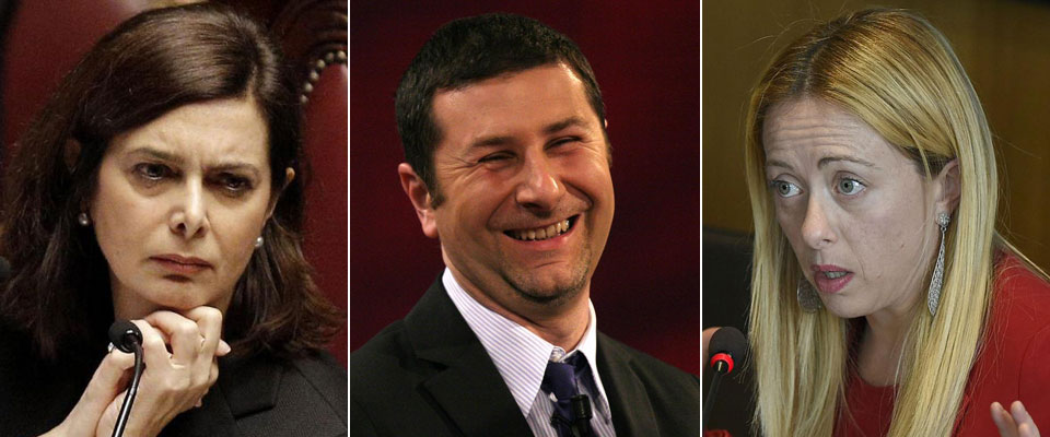 Meloni si scaglia contro Fazio («servo tra i servi») e la Boldrini («ti mando un bacione»)