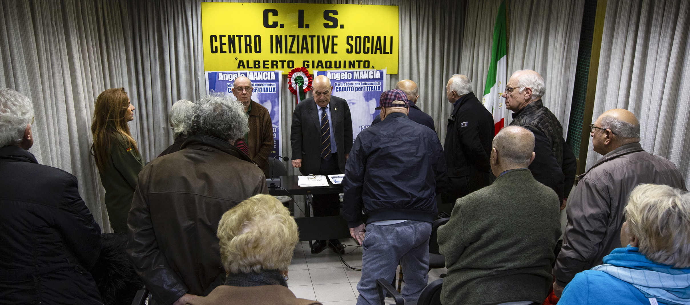 Il sacrificio di Angelo Mancia ricordato dal Centro di Iniziative Sociali di Roma