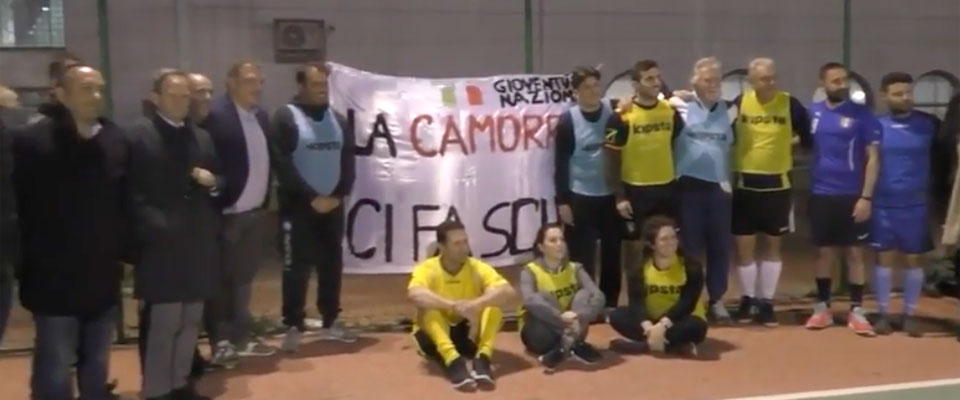 Scampia: la solidarietà di Gn e FdI al Centro sportivo della Fiamma, minacciato dai clan per Villa Nestore (video)