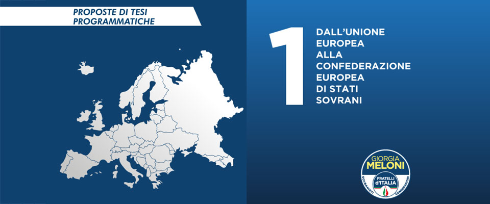 Questa è l’Europa che vogliamo: il programma di FdI punto per punto
