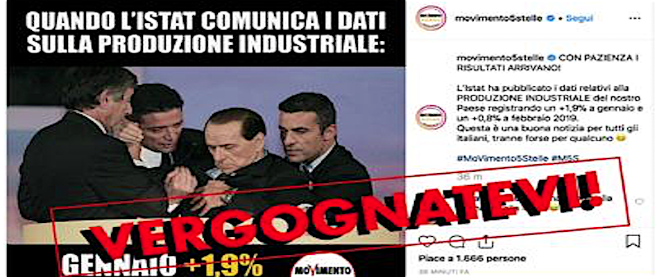 Manifesto con Berlusconi svenuto. L’ultima figuraccia targata M5S fa vergognare pure Di Maio