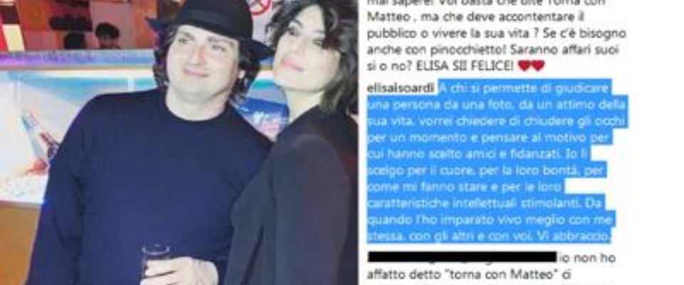 Elisa Isoardi manda al diavolo gli haters: «Zitti, ho scelto Alessandro con il cuore»