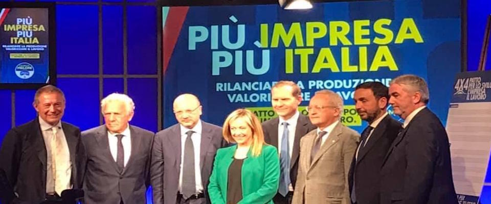 Meloni: noi, patrioti al fianco delle imprese. Boccia: allora andiamo nella stessa direzione…