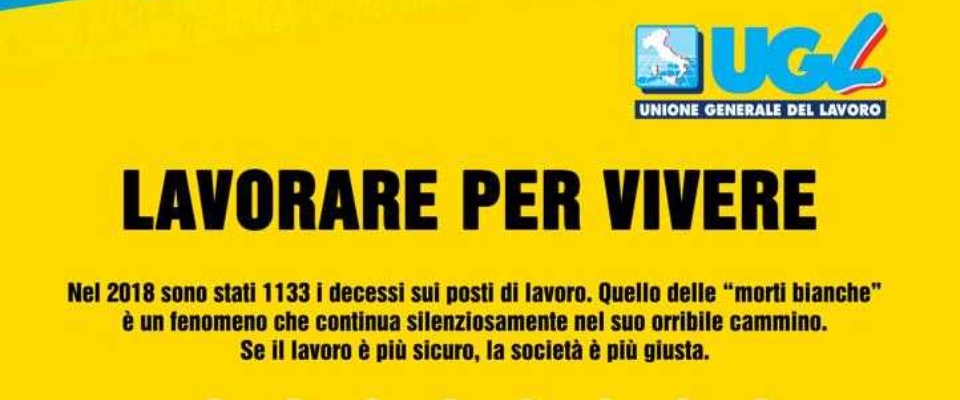 Primo Maggio, l’Ugl a Palermo con 1133 sagome: l’emergenza si chiama “morti bianche”