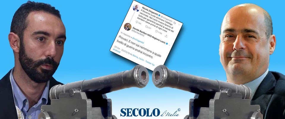 Zingaretti spara sul governo per i vaccini. E dai Cinquestelle minacce via twitter