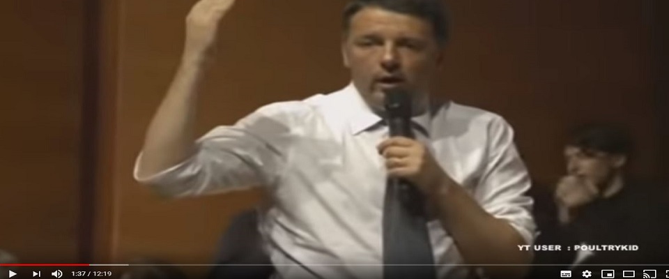 «Disastro Conte, Salvini e la Madonna, Di Maio l’incompetente»: il vaffa show di Renzi (video)