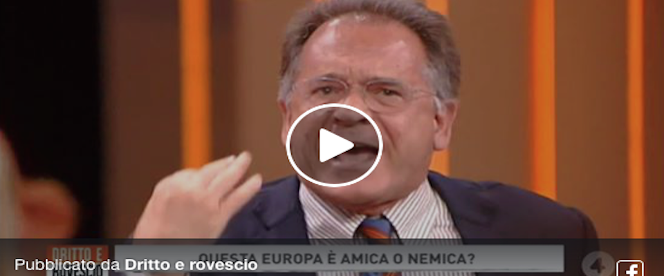 «Sei un fascista», «e tu un pirla»: tra Del Debbio e Cecchi Paone scoppia la rissa in tv (Video)