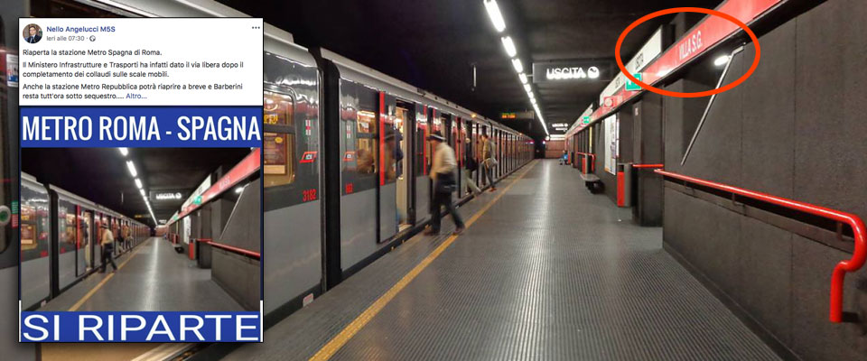 Figuraccia a 5 stelle: “Riapre Spagna”, ma nel post grillino c’è la foto della metro di Milano. Il web li fa neri