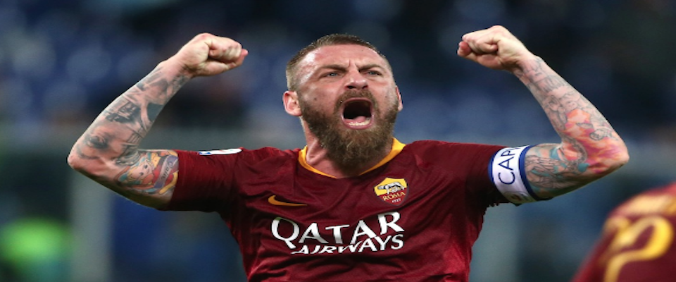 Domenica si gioca Roma Parma, ma il cuore dell’Olimpico battera’ per De Rossi