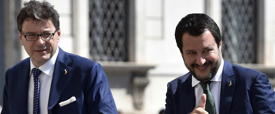 Giorgetti & Salvini: «Squadra che vince non si cambia. Lega al 30%? Offriamo champagne»