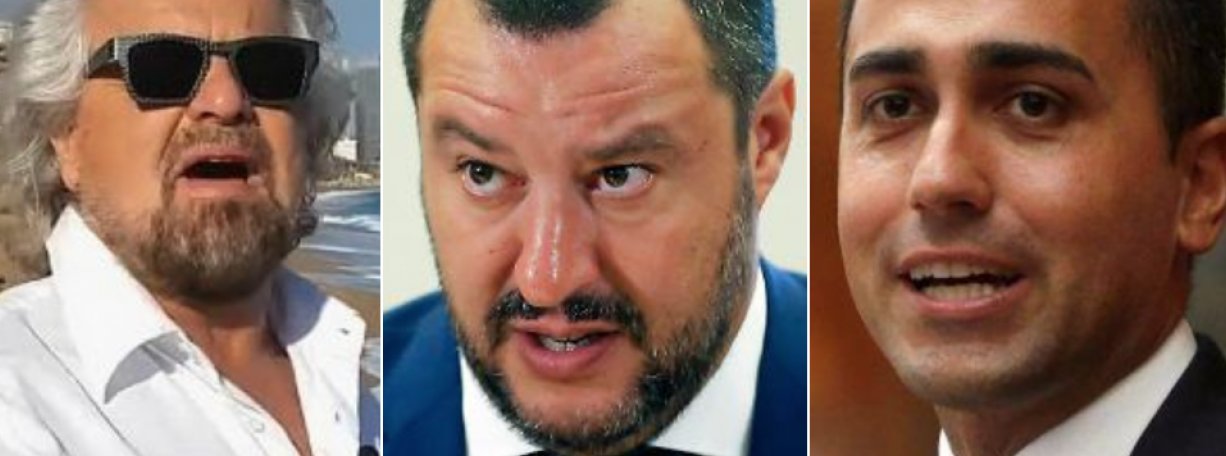 M5S, Grillo rompe il silenzio e si schiera con Di Maio. E Salvini avverte: «Guai se vince Di Battista»