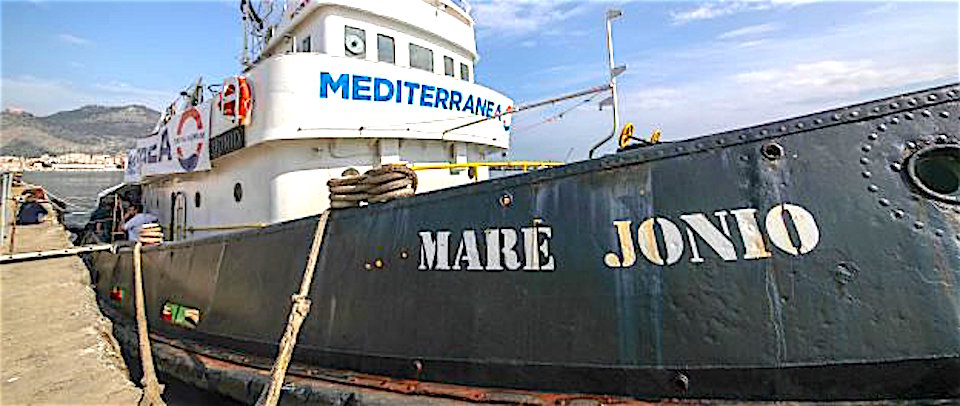 La nave Mare Jonio dell’Ong Mediterranea