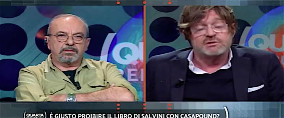 Salone di Torino, Facci umilia Vauro: «I fascisti non devono esserci ma i Brigatisti rossi sì, perché?»