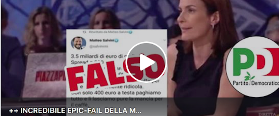 Figuraccia della Moretti con Salvini. Gli sfottò sul web: «Ci sei o ci fai?» (video)