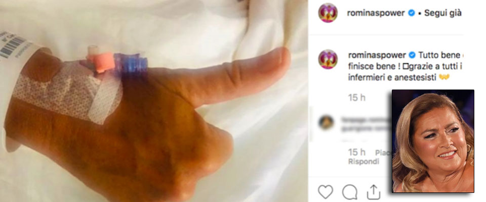 Paura per Romina Power: la foto con la flebo in un letto d’ospedale preoccupa i fans