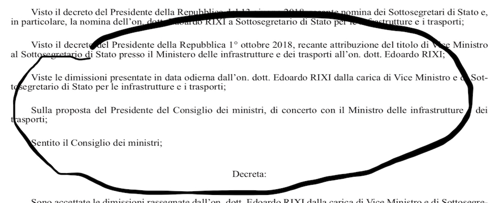 Gazzetta Ufficiale, quando si fa firmare il pasticcio Rixi al presidente Mattarella