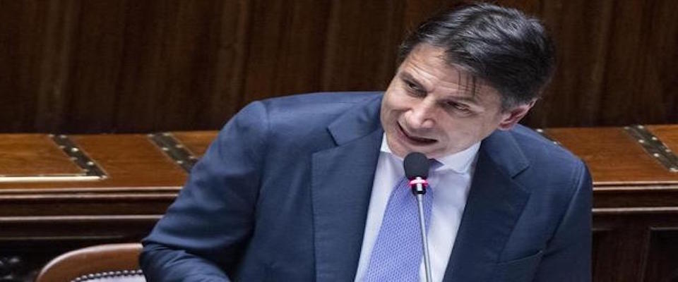 Italy’s Prime Minister, Giuseppe Conte, delivers a speech on occasion of a Question Time at Italian Parliament. Rome, 24 July 2019. ANSA/CLAUDIO PERI