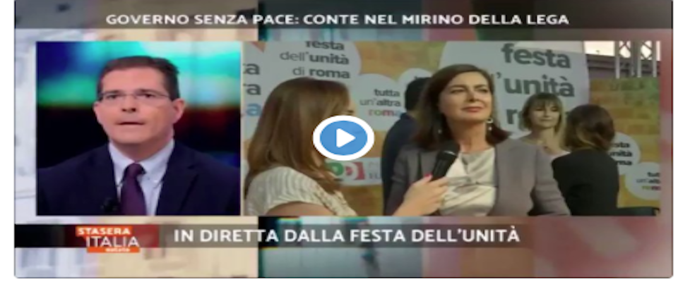 Capezzone asfalta la Boldrini: «Come mai ogni volta che parli perdi voti?» (video)