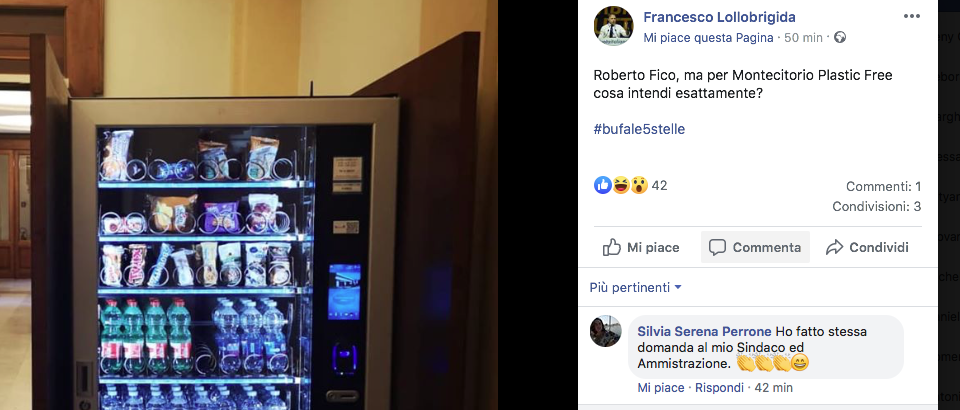 Lollobrigida svela l’ultima bufala targata Fico e M5s: “Ecco Montecitorio Plastic free”