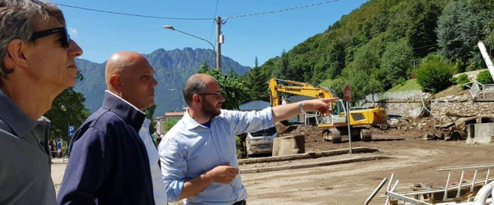 Casargo rinasce dopo l’alluvione, il sindaco: «La spirito della destra a servizio della comunità»