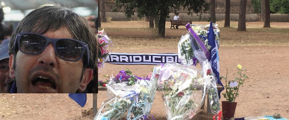 L’addio a Diabolik: i funerali di Piscitelli tra cori, bandiere della Lazio e tensioni