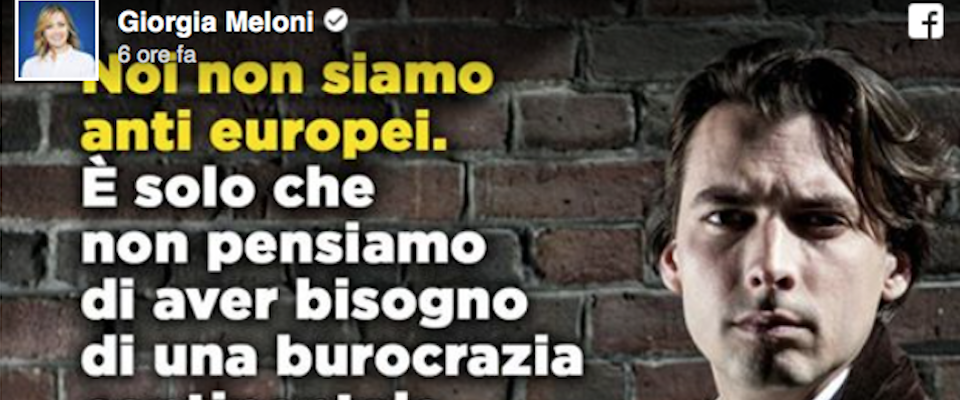 Meloni annuncia: «Ad Atreju ci sarà anche l’olandese Thierry Baudet»