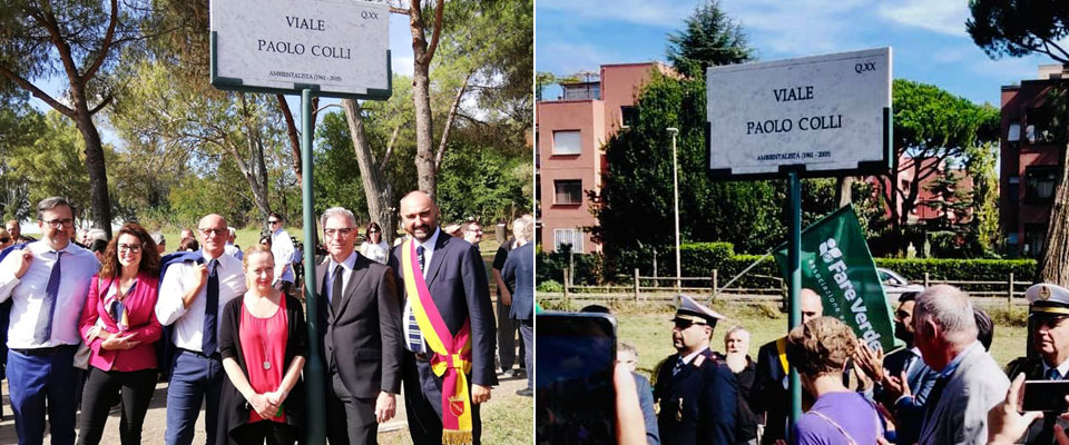 Inaugurato Viale Paolo Colli, Meloni: «Patriota e ambientalista». La figlia commuove tutti