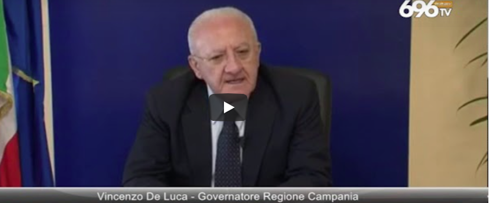 De Luca senza peli sulla lingua: «Di Maio? Continua a prendersi in giro da solo» (Video)