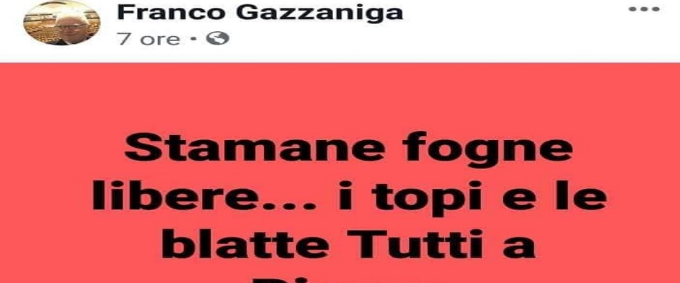 Quelli di destra in piazza? Sono topi e blatte per il sindaco di sinistra