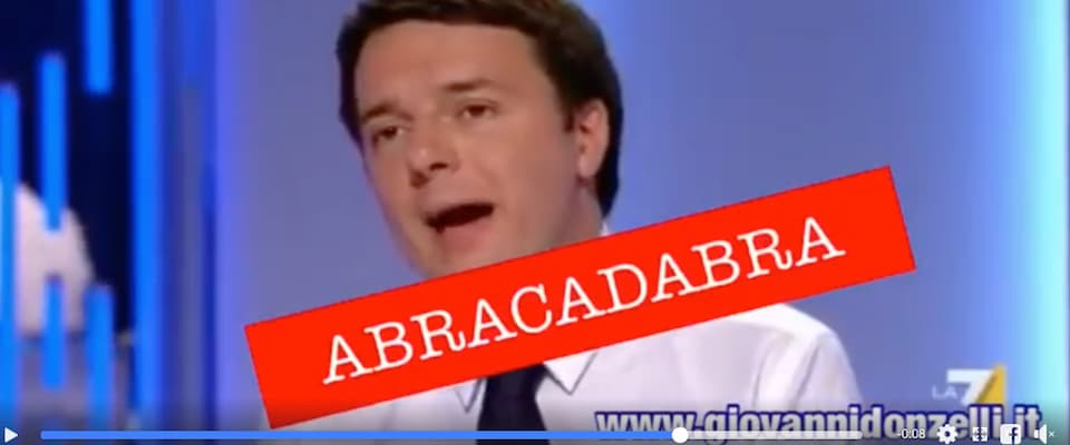 Quando Renzi diceva: «Non bombardate la gente con nuovi partiti» (video)