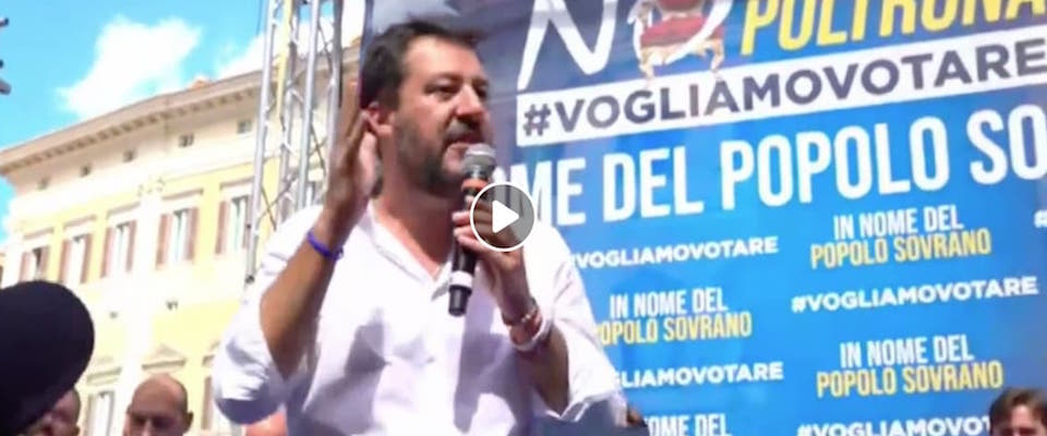 Salvini avverte i “poltronari”: «Non potete scappare dal voto all’infinito» (video)