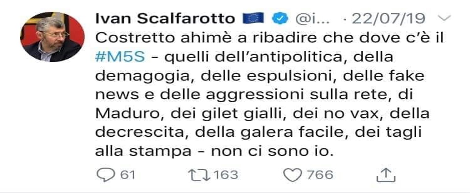 Scalfarotto, quello dello sfregio al carabiniere ucciso. Due mesi fa diceva: “Con quelli mai”