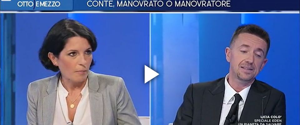 Andrea Scanzi e Marianna Aprile, lite in tv a “Otto e mezzo”: «Salviniano sarai tu…»