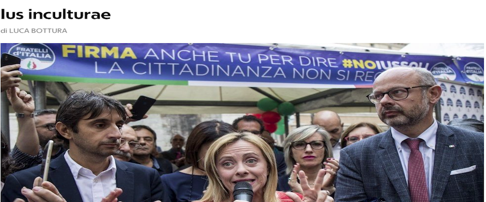 Il razzismo contro la destra fa proseliti. Ma stavolta Repubblica pagherà le offese di Bottura