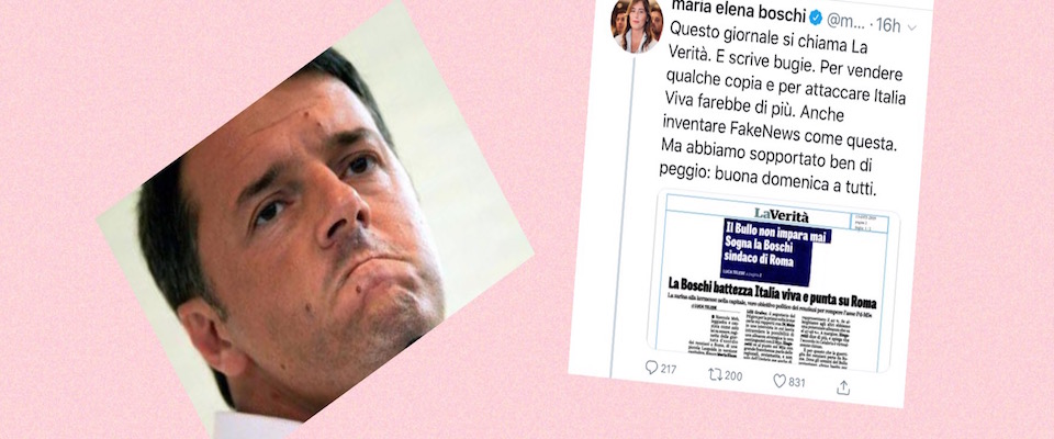 Renzi sveglia la Boschi per farle attaccare La Verità sul Campidoglio. Chi spara bugie?