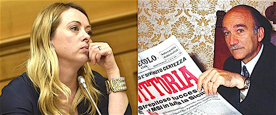 Giorgia Meloni andrà nella stanza di Giorgio Almirante. Nella storica sala di tutti i segretari nazionali