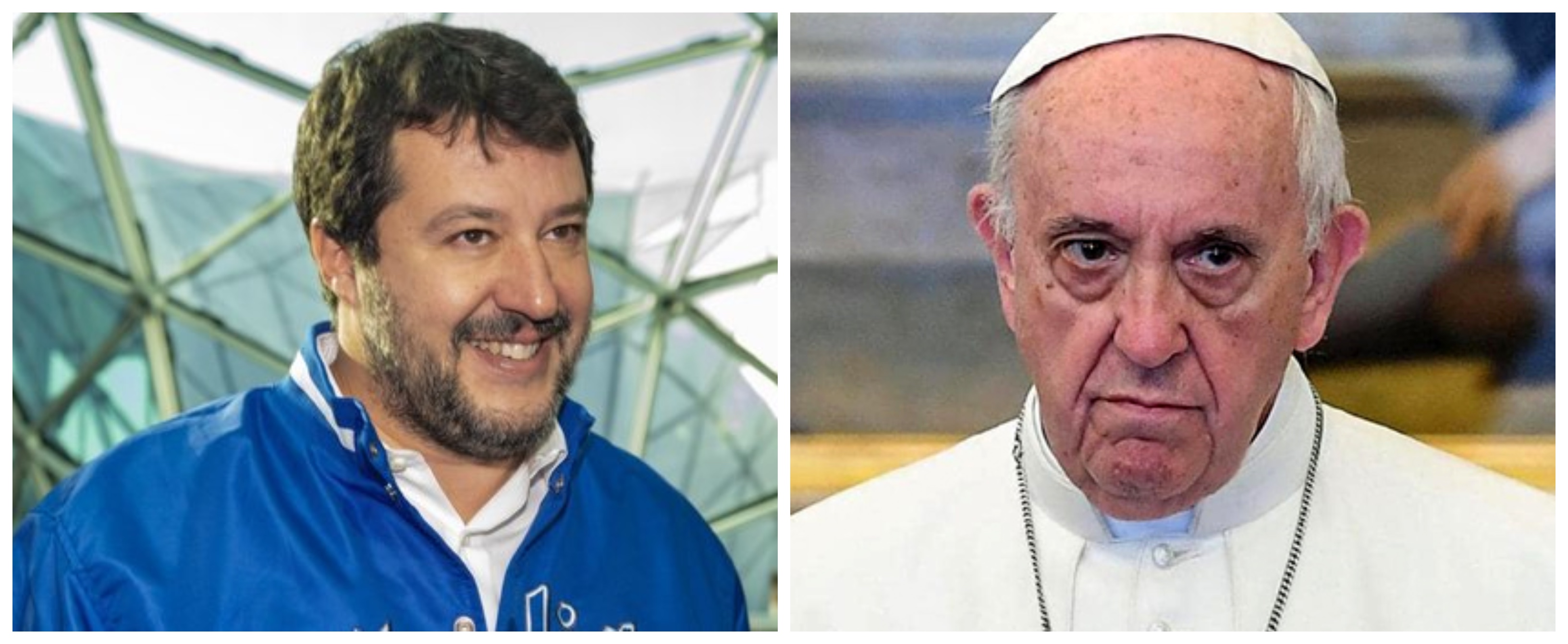 Sondaggio semina il panico in Vaticano: i cattolici danno più retta a Salvini che a Bergoglio