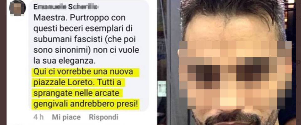 Le sardine già seminano odio: «Sprangate e piazzale Loreto a quelli di destra»