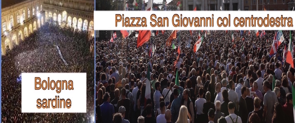 Ma piazza Maggiore non era San Giovanni. Cari compagni, pensate al lavoro, non alle sardine