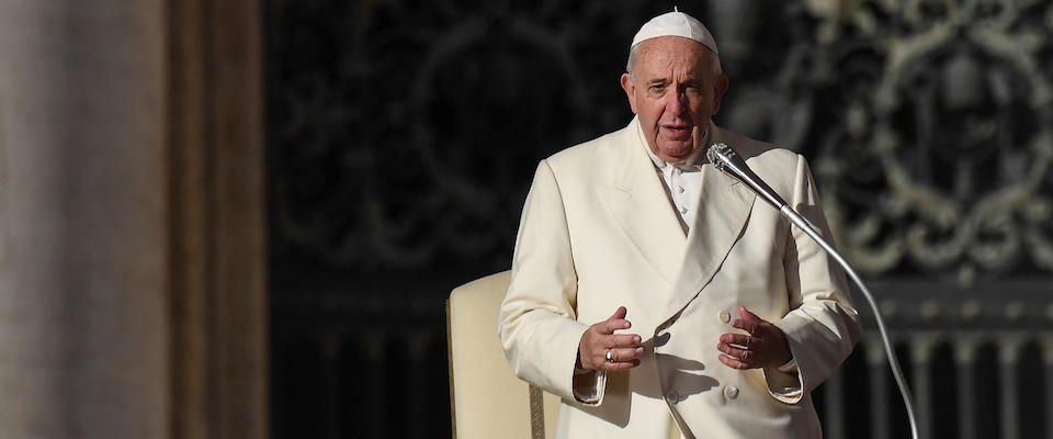 Pope Francis during the general audience in St.Peters Place, Vatican City, 4 December 2019.
ANSA/ALESSANDRO DI MEO