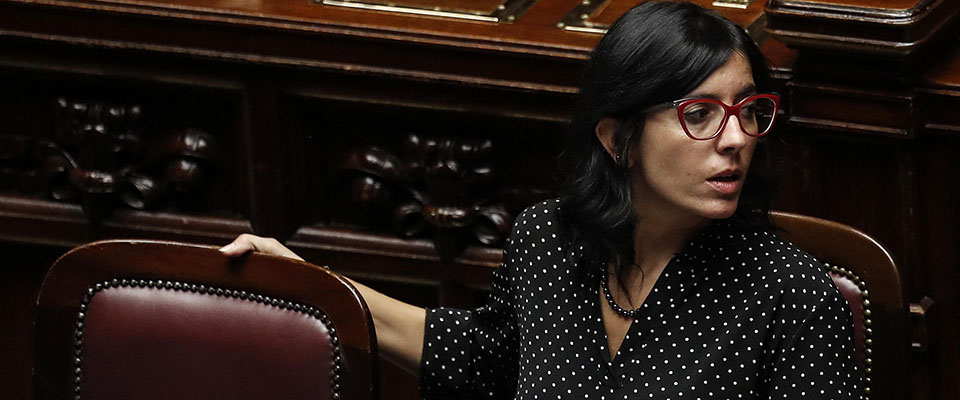 Fabiana Dadone, ministro della Pubblica Amministrazione, durante le comunicazioni del presidente del Consiglio Giuseppe Conte nell’aula della Camera dei Deputati sul prossimo Consiglio Europeo, Roma, 16 ottobre 2019. ANSA/RICCARDO ANTIMIANI