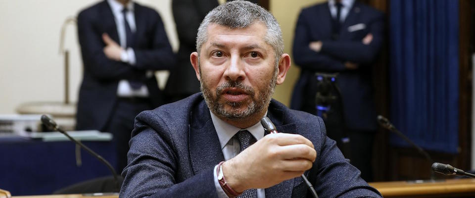 Ivan Scalfarotto durante la conferenza stampa del Partito Democratico contro la proposta anti-aborto presentata da 50 parlamentari della Lega, Camra dei Deputati, Roma, 26 marzo 2019. ANSA/RICCARDO ANTIMIANI