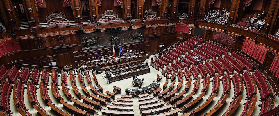 Aula della Camera dei deputati durante le interrogazioni a risposta immediata, Roma, 8 ottobre 2019. 
ANSA/ALESSANDRO DI MEO